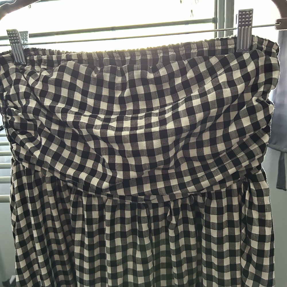 SHEIN Black and White Gingham Maxi Dress - Picture 5 of 5